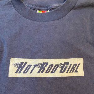 Vintage 90s HOT ROD GIRL Body Piercing T Shirt